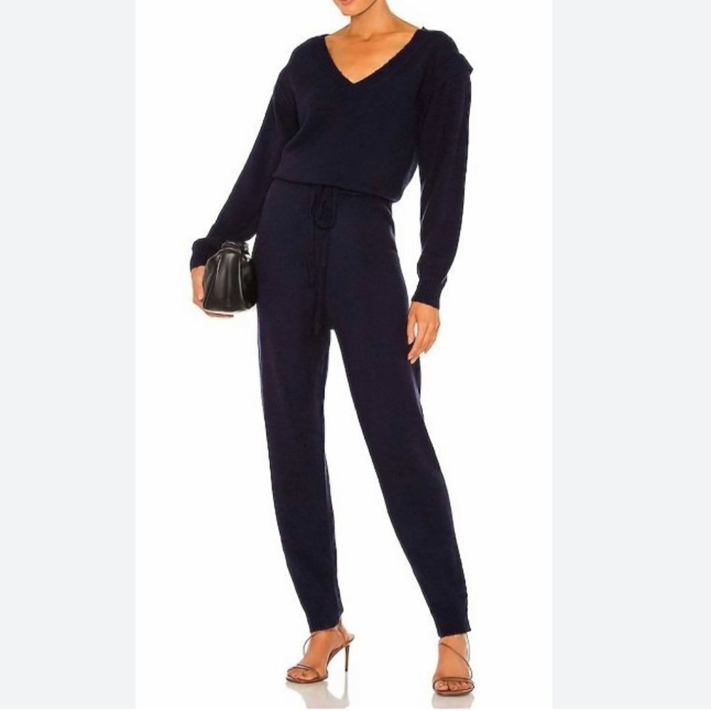 Central Park West Women's Blue Holmes Jumpsuit size small